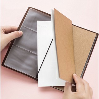 Giấy refill - Sổ tay basic mini ĐỎ (trơn, sổ tiết kiệm, chấm, kẻ ngang)