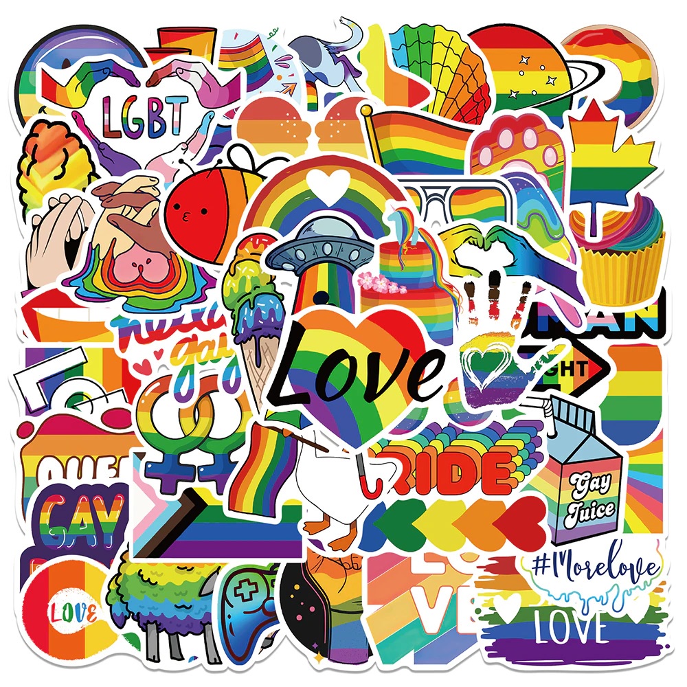 Sticker chủ đề LGBT decal dán laptop ,điện thoại hình dán trang trí