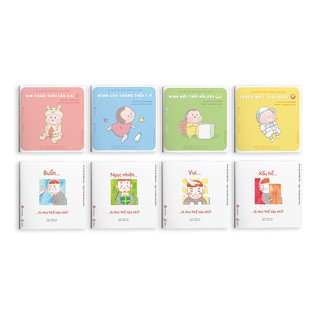 Sách - Combo Cảm xúc và Tengu - Ehon Nhật Bản cho bé 0-2 tuổi phát triển EQ