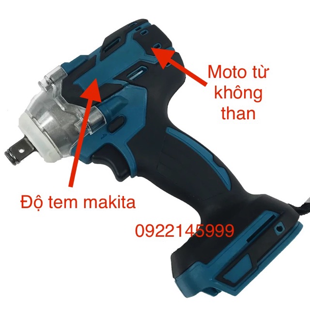 Thân máy bulong không than dùng điện 18v-21v đầu rông 2 trong 1