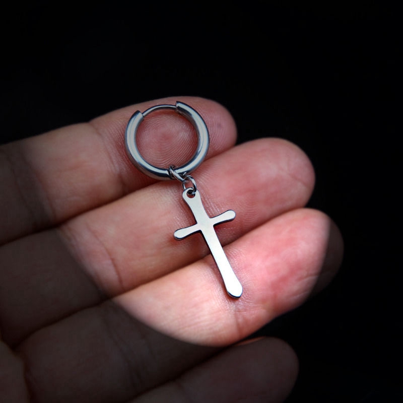 Khuyên Tai Hình Chữ Thập Năng Động Hợp Thời Trang