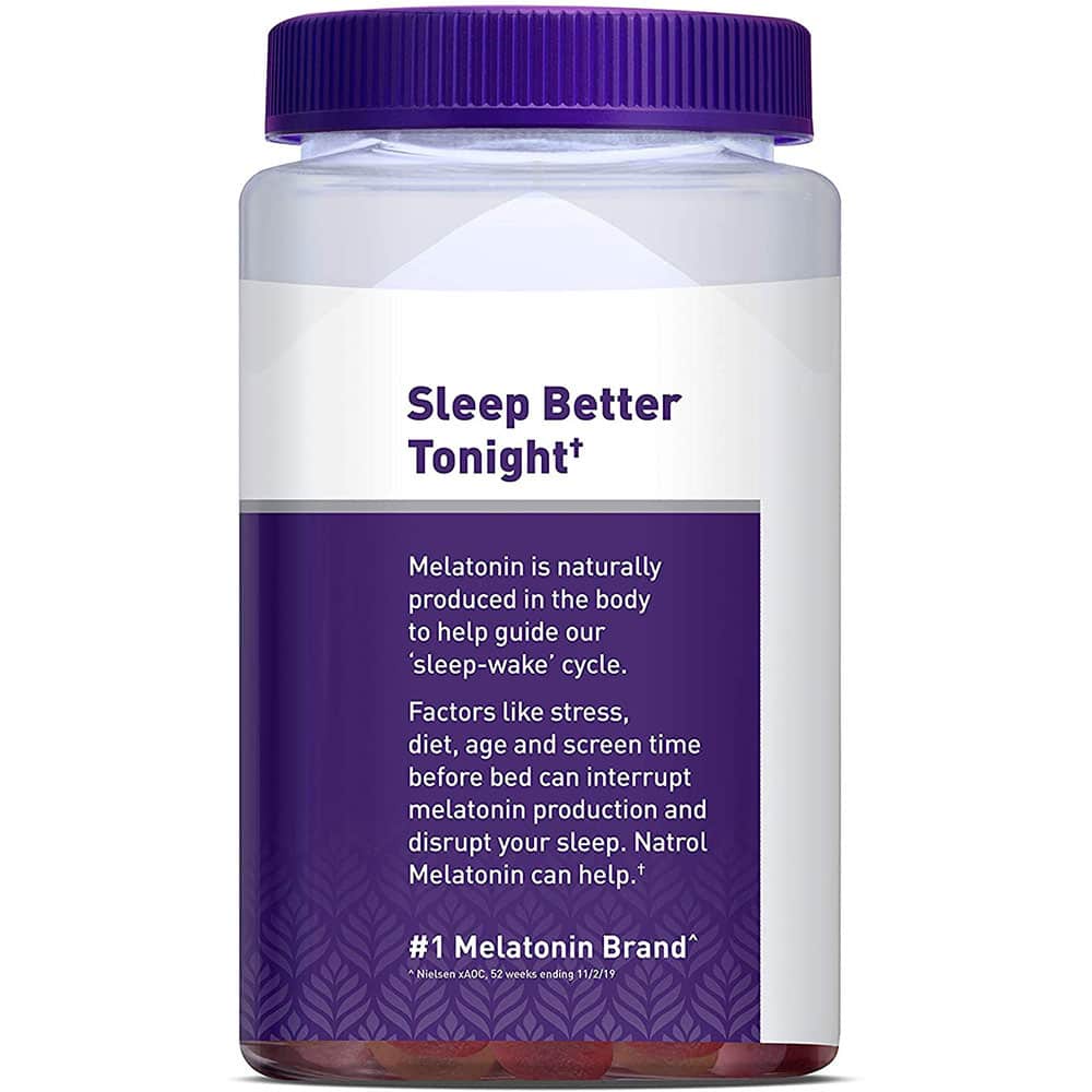 Kẹo dẻo Natrol Melatonin 10mg Sleep 140 viên - hỗ trợ giấc ngủ tự nhiên