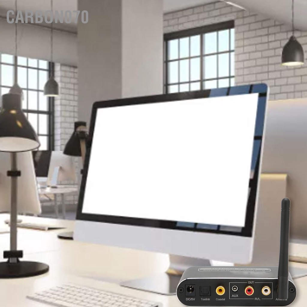 Carbon070 Bộ khuếch đại kỹ thuật số Bluetooth 5.1 HiFi Stereo Analog to Digital Converter có Mic cho Hệ thống rạp hát loa gia đình