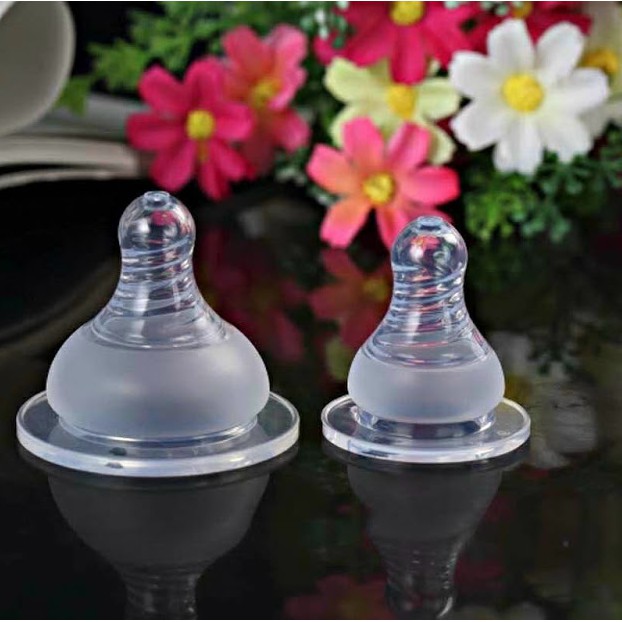 Núm Vú Cổ Rộng Kichilachi AquaStar Siêu Mềm BỊCH 1 CÁI Dùng Được Cho Tất Cả Bình Sữa Cổ Rộng Thông Dụng