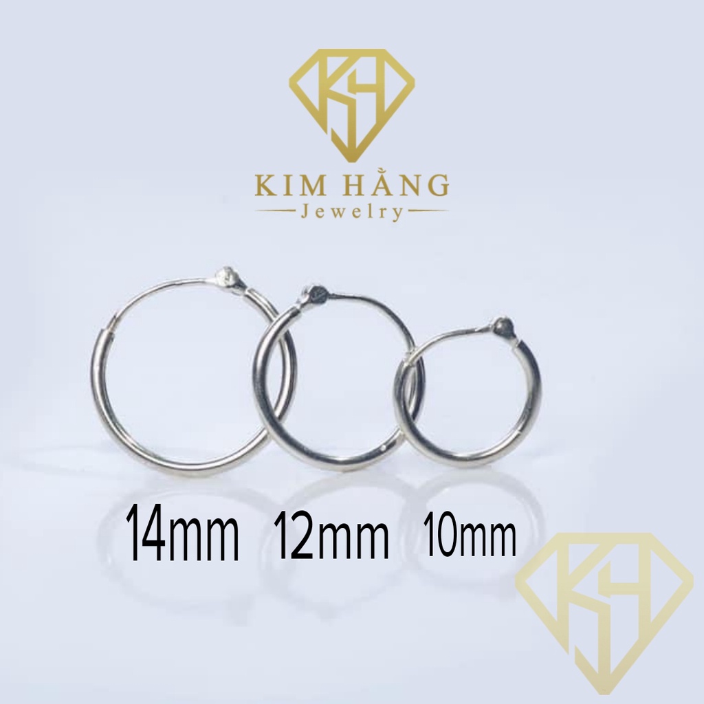 Khuyên Tai Bạc Vòng Tròn - Mỏng KHJER080