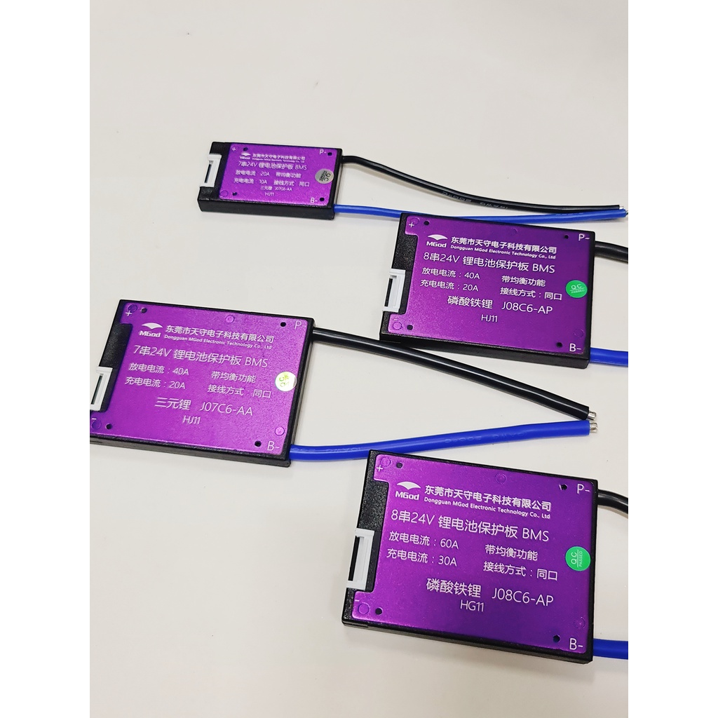 Mạch bảo vệ pin BMS 7s 24v 40A