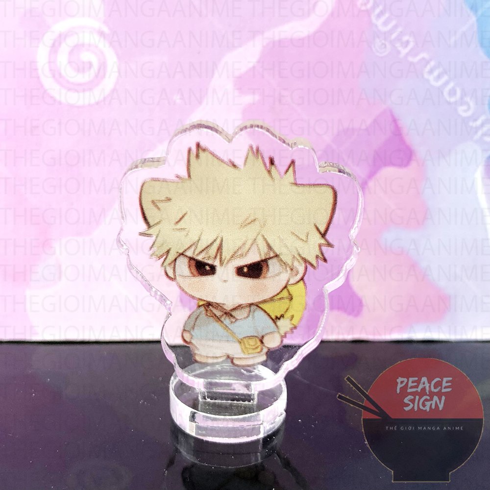 (3cm) Mô hình Standee Boku Hero Academia Học Viện Anh Hùng ver Nhà trẻ tượng anime mini trang trí góc học tập