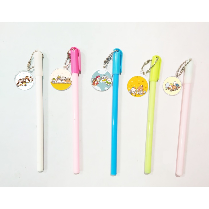 Bút tonton kèm dây treo BMCI9 bút cute dễ thương thần tượng idol hoạt hình