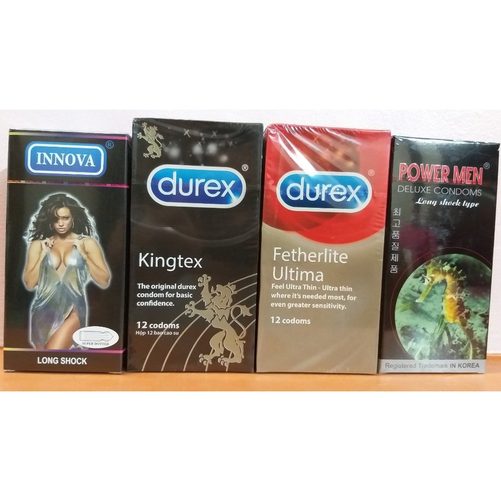 ( Giảm giá sốc ) Bộ tứ  Durex Powermen Inova 12 chiếc siêu đẳng kéo dài quan hệ