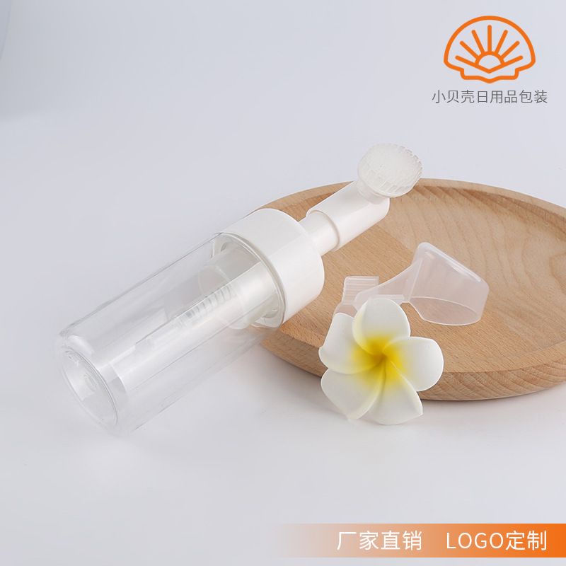 Chai Chiết Mĩ Phẩm ❤ GIÁ RẺ NHẤT ❤ Chai Tạo Bọt Đầu Cọ Mát Xa Silicon 100ml,150ml đựng sữa rửa mặt, phụ kiện du lịch