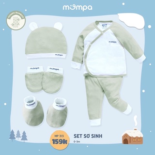 Mompa - Sét sơ sinh cài chéo Bamboo MP313