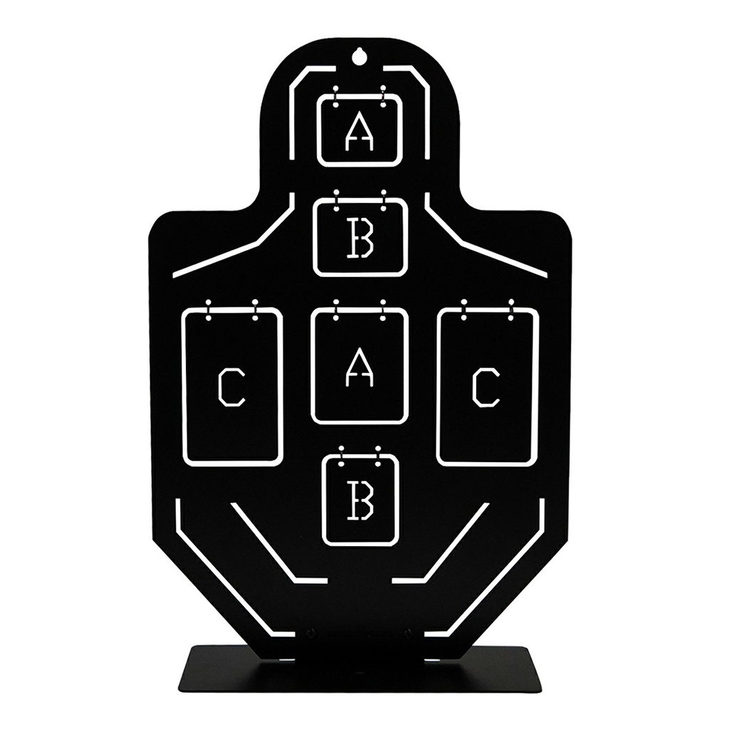 Bia Tập Bắn Hình Người - Mục Tiêu Slingshot - BB Target Kim Loại Mã 9038