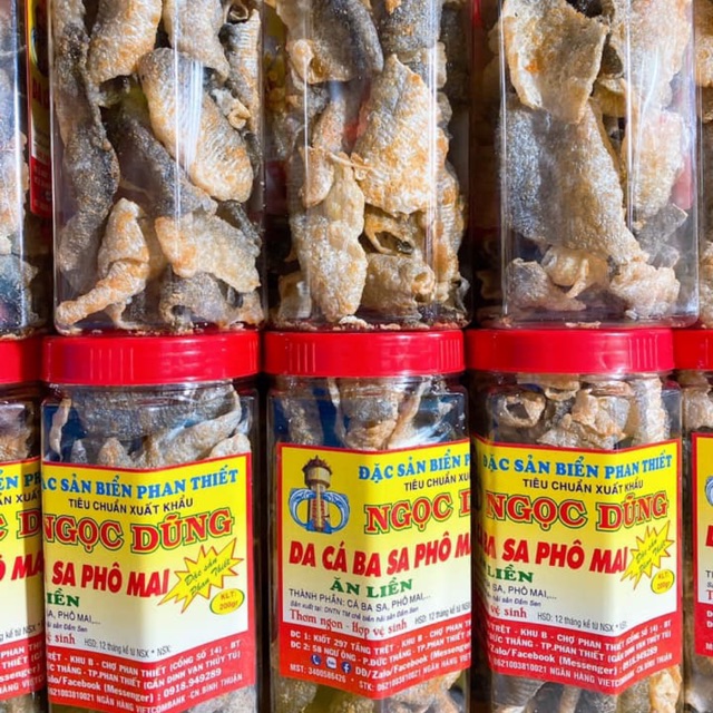 Da Cá BaSa Phô Mai ( ăn liền ) là món ăn yêu thích của Shop Đặc Sản Biển Phan Thiết NGỌC DŨNG; Hộp 200 gram.HSD 12 tháng