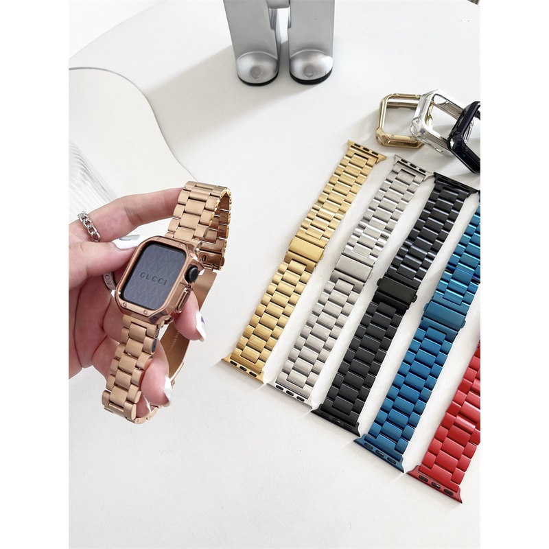Dây đeo inox cho đồng hồ thông minh Smart Watch 7 6 5 4 3 2 1 45MM 41MM 44MM