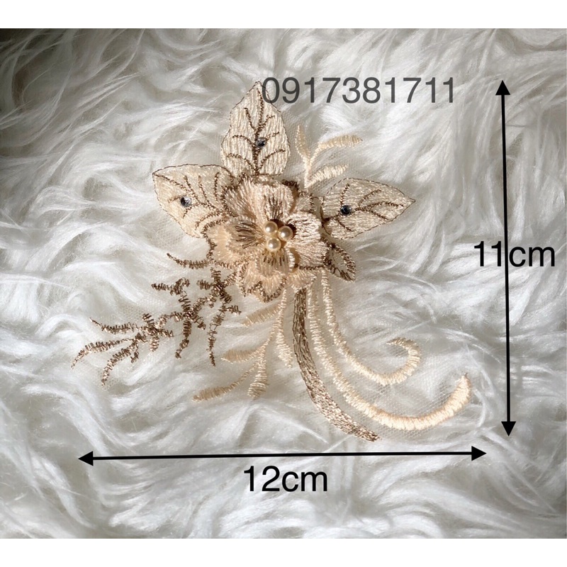 Ren thêu 3D để trang trí áo