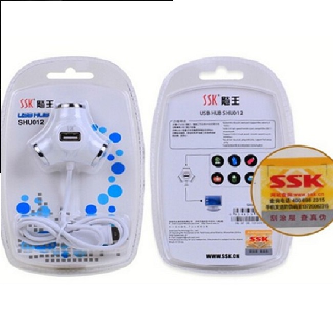 Hub USB bộ chia cổng USB từ 1 ra 4 cổng SSK SHU 012