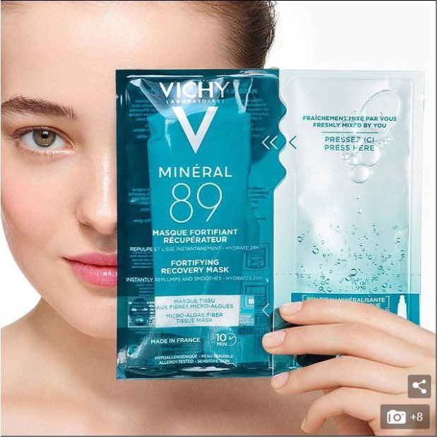 [CHÍNH HÃNG] Mặt nạ phục hồi cấp tốc Vichy Laboratoires Mineral 89 Fortifying Recovery Mask 29g ( Dành Cho Mọi Loại Da )
