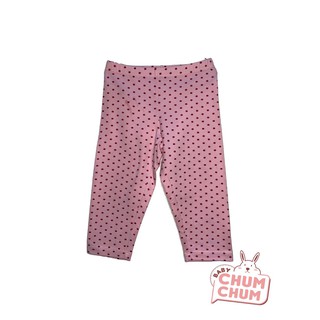 Quần legging Ovo lửng chấm bi hồng