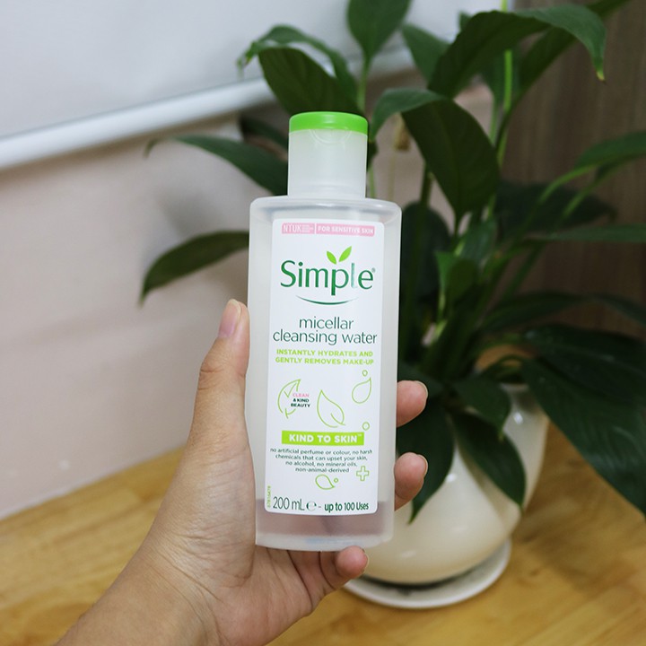 Combo Nước tẩy trang Simple 200ml và Bông tẩy trang Ipek 130 miếng | WebRaoVat - webraovat.net.vn