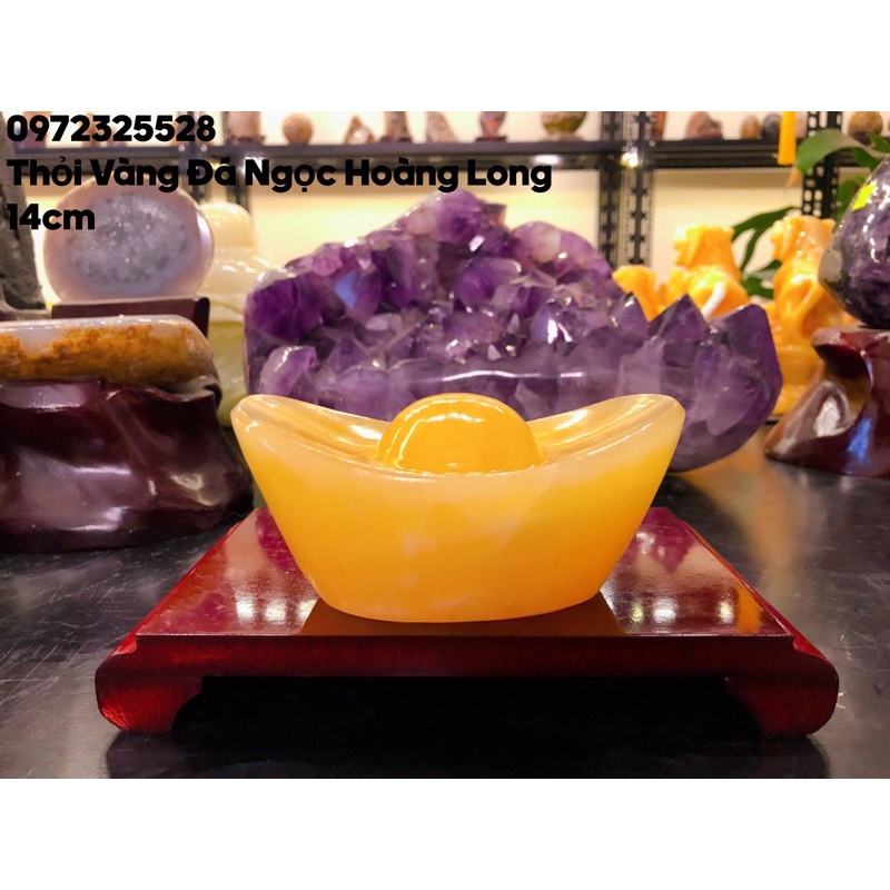 Thỏi Vàng Đá Ngọc Hoàng Long Phong Thuỷ