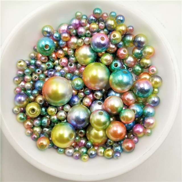 Set 200 hạt ngọc trai giả 4-10mm nhiều màu sắc dùng để làm đồ trang sức thủ công