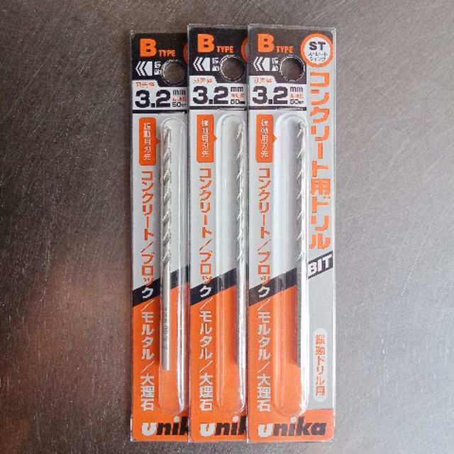 MŨI KHOAN ĐUÔI TRỤ UNIKA 3.2mm