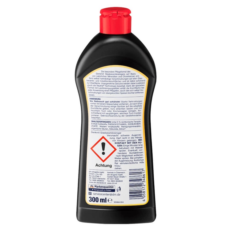 Dung dịch vệ sinh bếp từ Denkmit 3in1 làm sạch vết bám trên bàn bếp, mặt bếp gas - Shop Dalavii