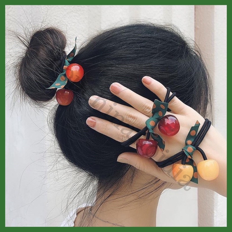 Dây Cột Tóc quả Cherry đáng yêu