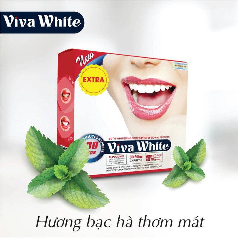 (CHÍNH HÃNG) Miếng Dán Trắng Răng Viva White - CHUẨN AUTH - MADE IN USA