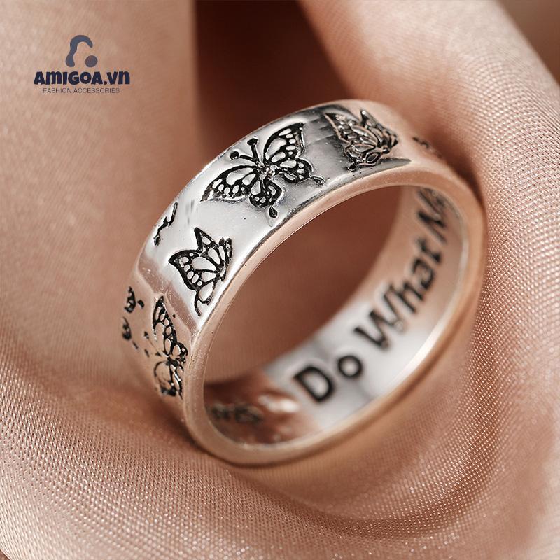 ✨✨Nhẫn bạc 925 hình bướm phong cách retro thời trang cho nữ