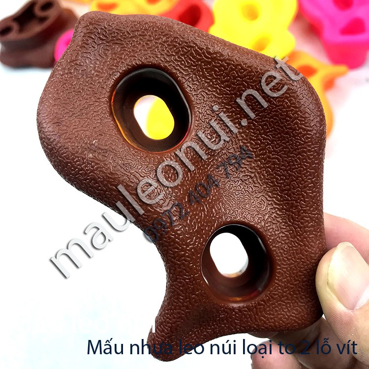 Mấu leo núi gắn tường, vách lỗ 2 vít
