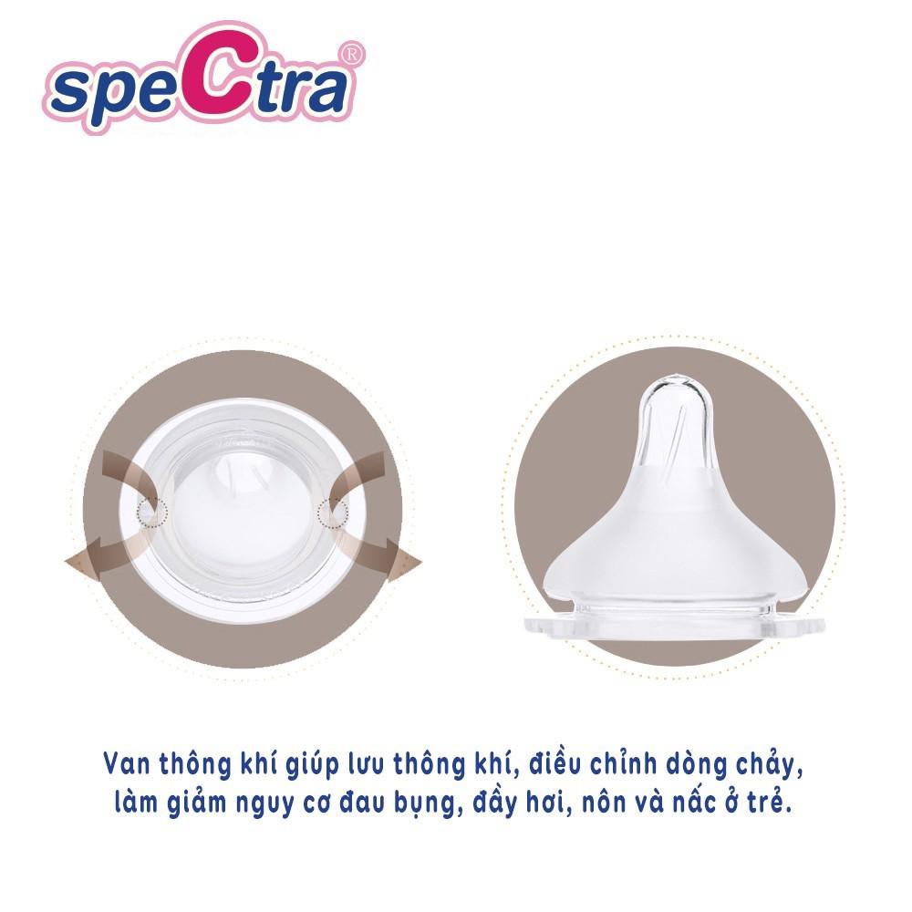 Set 2 Núm Ti Cổ Rộng Thay Thế Pigeon Moyuum Chính Hãng Spectra Hàn Quốc Đủ Size (S/M/L/LL) - Timikid