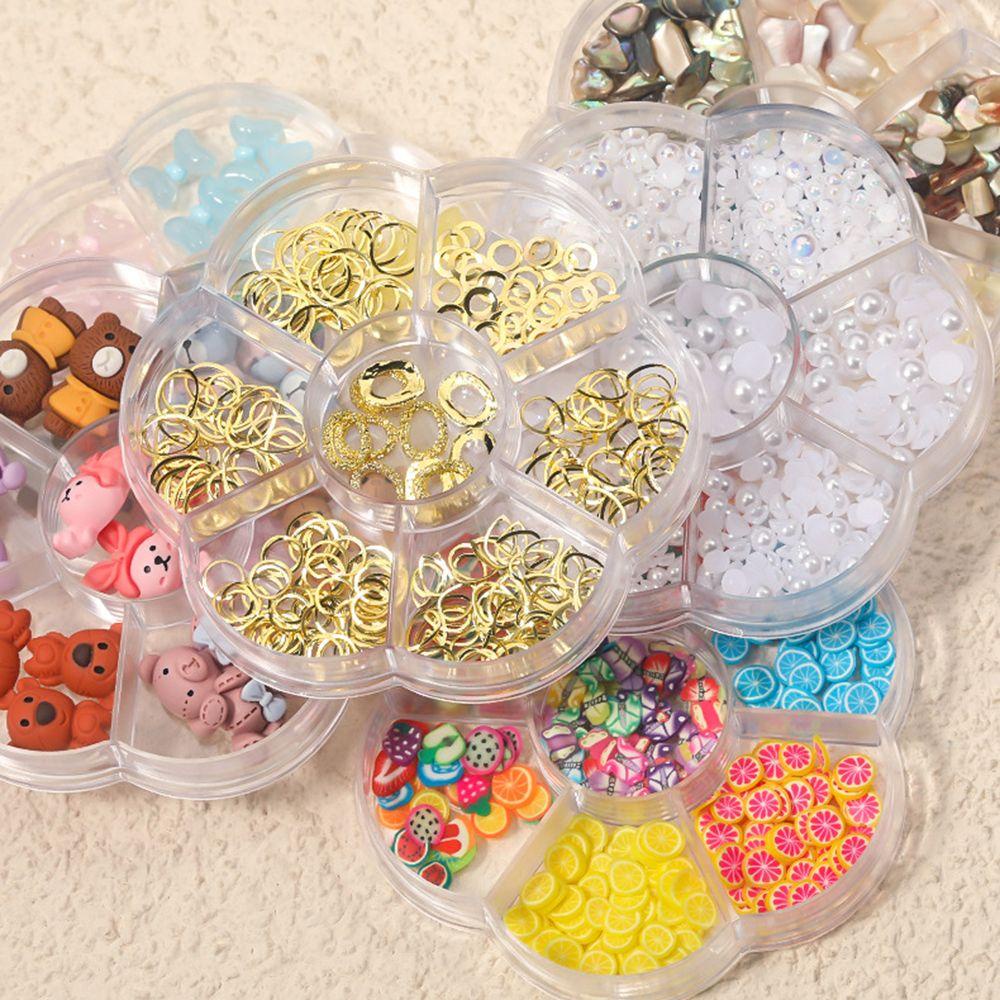 Phụ Kiện Trang Trí Móng Nghệ Thuật Hình Nơ / Hoa / Trái Cây 3D Nhiều Kiểu|Cực Quang Cực Quang|Phụ Kiện Làm Móng Nghệ Thuật