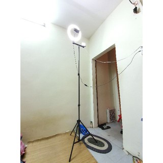Đèn trợ sáng Studio Light Ring kèm chân đèn cao 2,1m