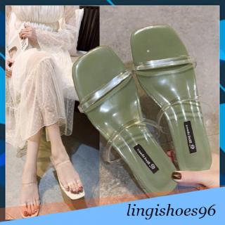 Guốc cao gót - quai trong suốt siêu hot 3p - thời trang hot 2020 g003