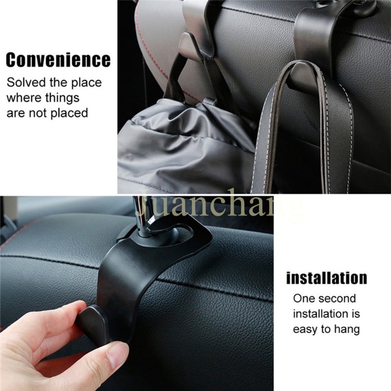 Bộ 4 Móc Treo Đồ Gắn Gối Tựa Đầu Xe Hơi Đa Năng Tiện Dụng