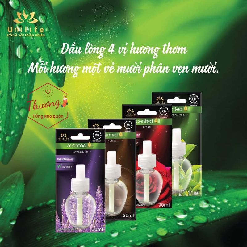 Bộ sản phẩm tinh dầu nước hoa gia đình Unilife | WebRaoVat - webraovat.net.vn
