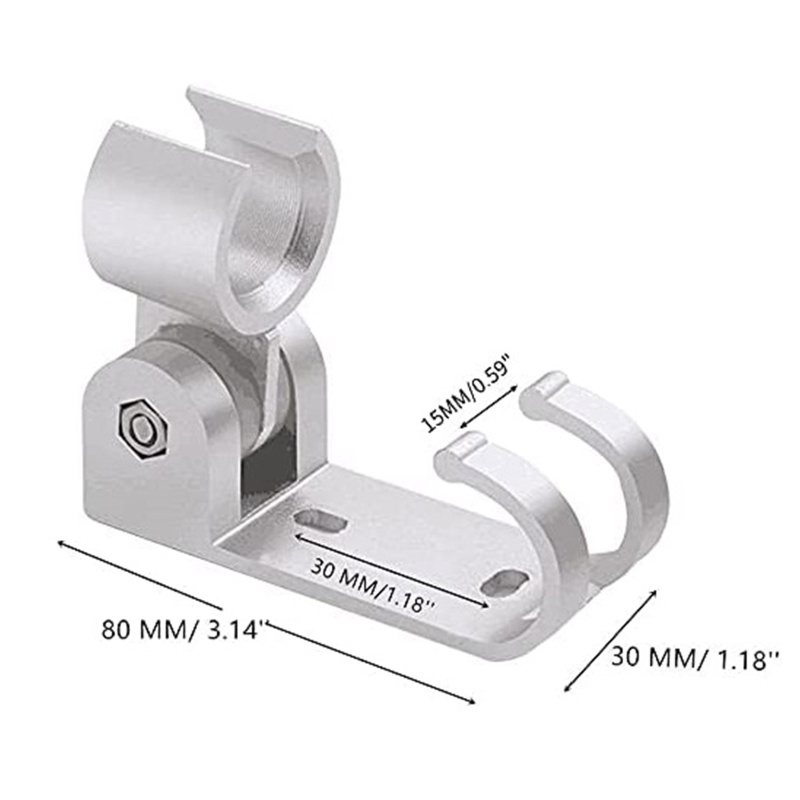 Giá Đỡ Vòi Hoa Sen Gắn Tường Bằng Nhôm Tiết Kiệm Không Gian Có Móc Treo