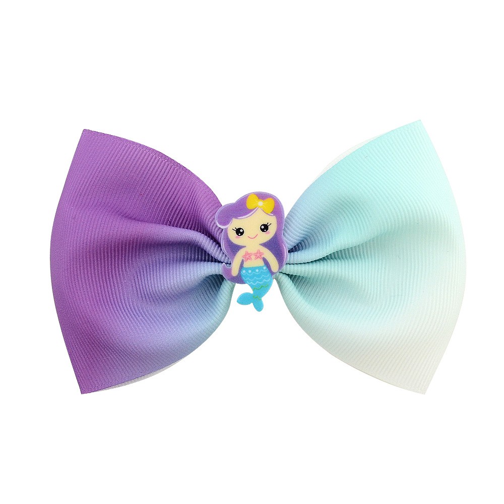 Kẹp tóc nơ KIDSBOWS 929 hình kỳ lân/nàng tiên cá dễ thương cho bé gái