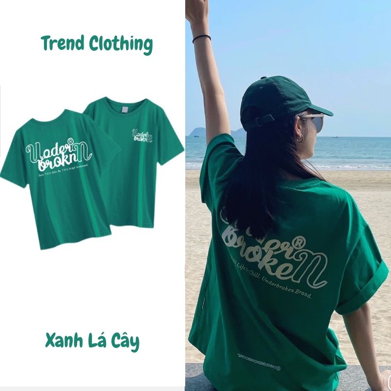 ÁO THUN underbroken bassic local brand, Áo phông tay lỡ tshirt cổ tròn UNISEX nam nữ Cotton over size-Trend Clothing!