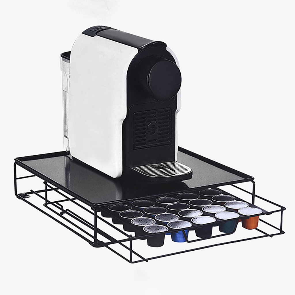 Coffee Pod Holder Large Capacity Drawer Design Convenient Coffee Machine Base Pod Holder for Coffee Capsules