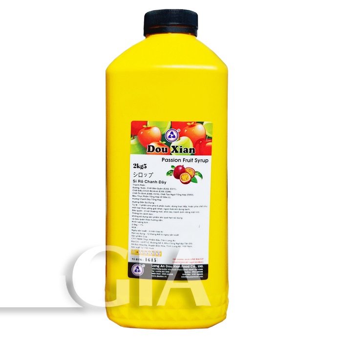 [chỉ giao HỎA TỐC tp.hcm] Siro hoàng kim Dou Xian bình 2.5kg - NHIỀU HƯƠNG VỊ