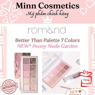 Bảng phấn mắt romand better than eye palette 06 peony nude garden