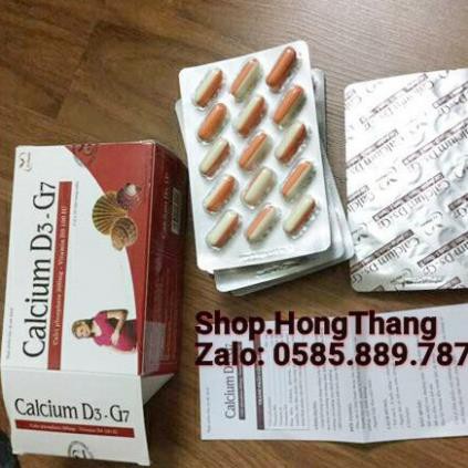 Calcium D3 - G7 bổ sung canxi, sắt, kẽm, mazê cho mẹ bầu, cung cấp vitamin cho cơ thể