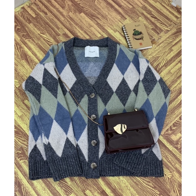 Cadigan hoạ tiết tuyển Hàn ảnh thật trải sàn shop chụp | BigBuy360 - bigbuy360.vn