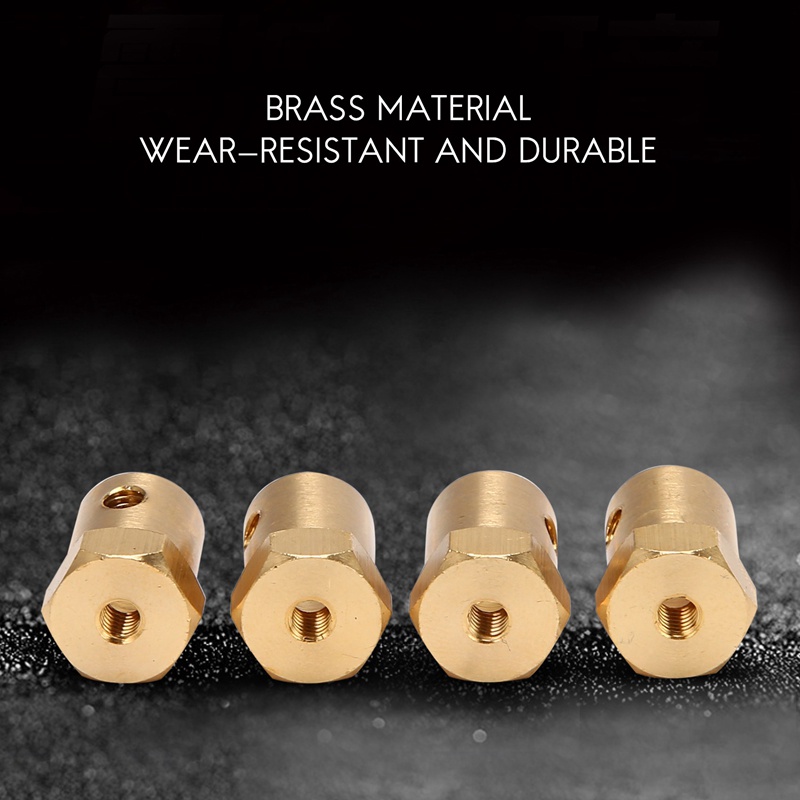 Bộ 4 Đầu Nối Trục Bánh Xe 5mm Sang 12mm Cho WPL B14 B16 B24 B36 C14 C24 MN D90 D91 RC