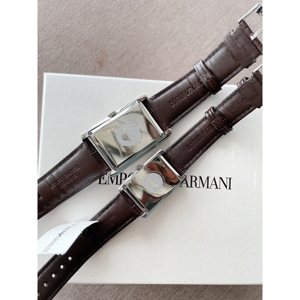 Đồng hồ cặp Emporio Armani cực chất, dial vàng vintage sang trọng .