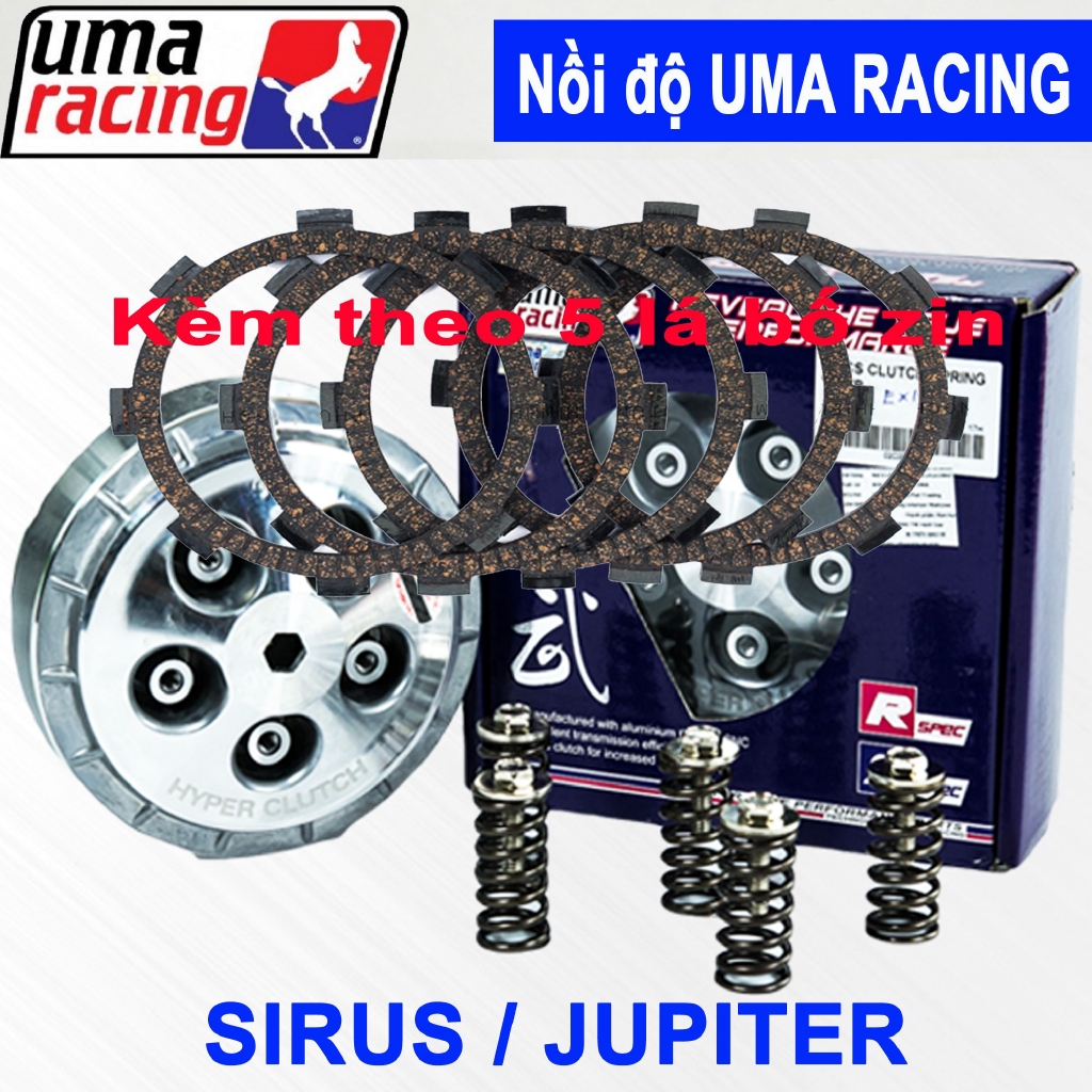 Nồi độ UMA Racing kèm lá bố Zin cho Sirius, Jupiter