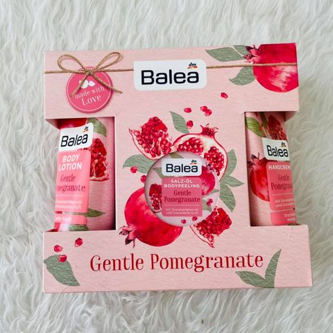 [Có sẵn] Set tẩy da chết lotion balea gentle pomegranate