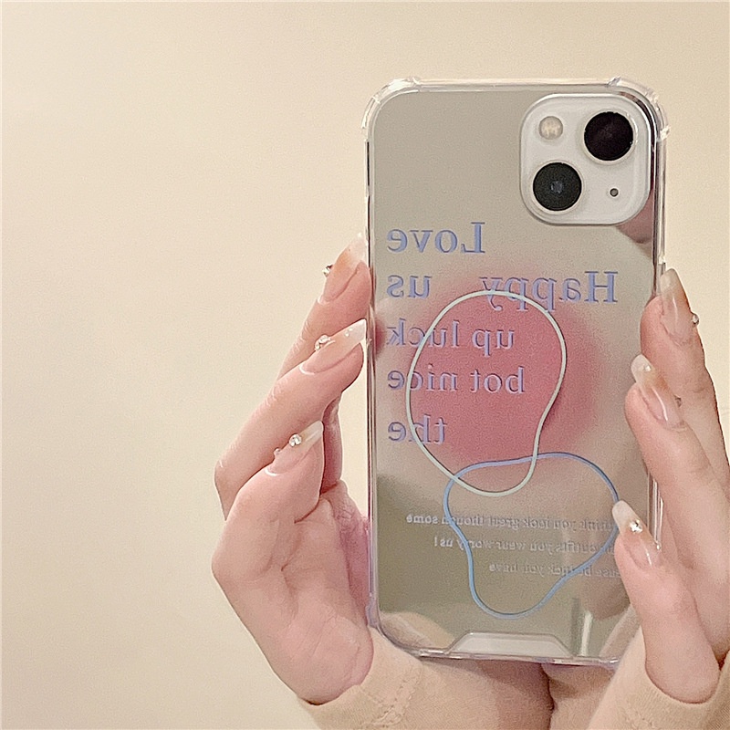 Ốp lưng iphone Ốp Điện Thoại Mặt Gương Trang Điểm Chống Sốc Cho Apple iPhone6/7/8Plus 14proMax XR 11/12 Pro 13Pro Max Dinuo case